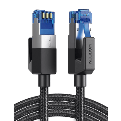 Cable Ethernet Cat8 Class F/FTP Redondo con Malla de Nylon 5 Metros (16.40 Pies)