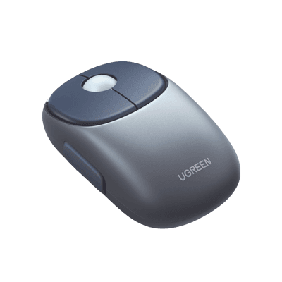 Mouse Inalámbrico FUN | Recargable| 2.4G & Bluetooth | 4 Niveles de DPI | Silencioso | Ergonómico | 5 Botones | Compatible con Windows, macOS 10.5, Android iOS Linux y Chrome OS | Color Azul.