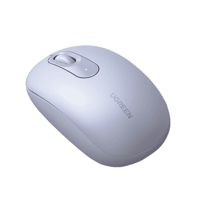 Mouse Inalámbrico 2.4G 800/1200/1600/2400 DPI | Función de 3 botones | Alcance 10m | Silencioso |  Ergonómico | Anti-caída y Anti-interferencias | Batería Alcalina AA incluida  | Color Dusty Blue.