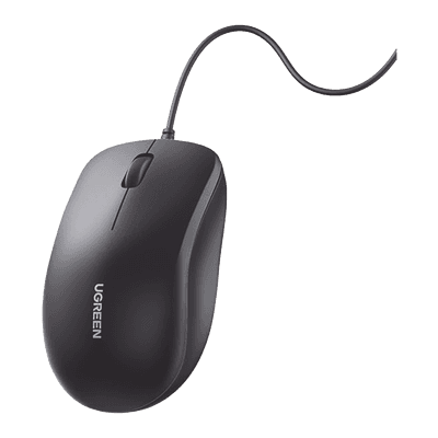 Mouse Óptico USB | Cable USB de 1.5 metros | 3 Botones | 1200DPI | Diseño Ergonómico | Silencioso | Color Negro | Windows / MacOS / Linux / Chrome y otros | También Compatible con  DVR / NVR.