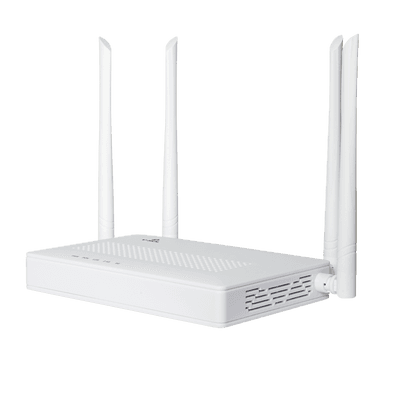 ONU Dual GPON/EPON / Wi-Fi Doble Banda 2.4 y 5 GHz / Soporta MESH / 2 puertos LAN Gigabit
