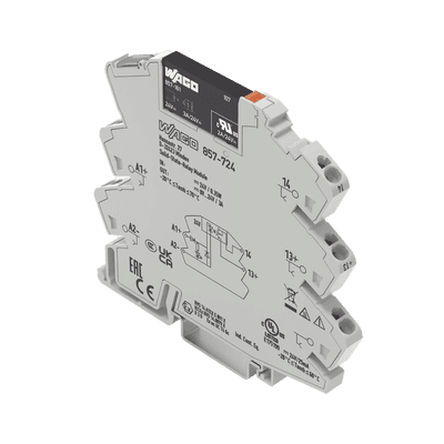 Módulo Relé Solid-State / 24 VCC / 3 A / Push-in CAGE CLAMP® / LED Indicador Amarillo / IP20 / Montaje Carril DIN-35