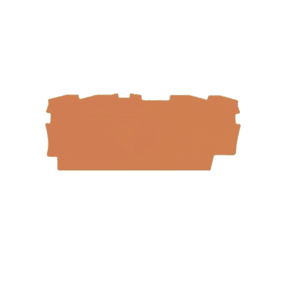 Placa Final e Intermedia / 0.8 mm Espesor / Naranja / Poliamida PA 66 / UL94 V0 / Montaje Tipo Encajable / 70 x 33 mm (2.756 x 1.299 in)