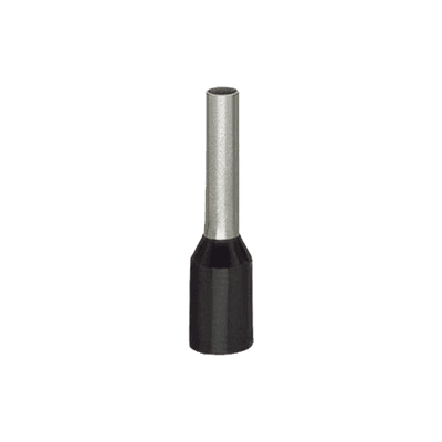 FERRUL PARA CALIBRE 1.5MM2 / 16 AWG / L: 12 L1: 6 D: 4 D1: 3,5 D2: 1,7 / COLOR: NEGRO