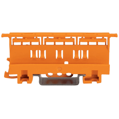 Adaptador de Fijación / Serie 221 / 6 mm² / Montaje sobre Carril DIN 35 / Material Poliamida PA 66 V0 / Color Naranja