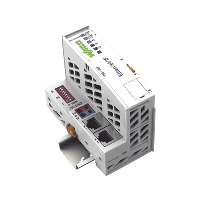 Acoplador de Bus de Campo EtherNet/IP / 4ª Generación ECO / 2x RJ-45 10/100 Mbit/s / Switch Integrado / Hasta 250 Módulos / IP20 / 24 VCC / Certificaciones ATEX IECEx