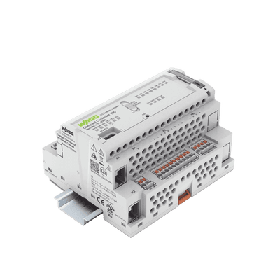 Controlador Compacto PLC / 8DI 4DO 2AI 2NI / Cortex A7 650 MHz / 512 MB RAM / 2x Ethernet / CODESYS V3.5 / Node-RED / Python / C++ / Docker / IEC 61131-3 / Real-time Linux