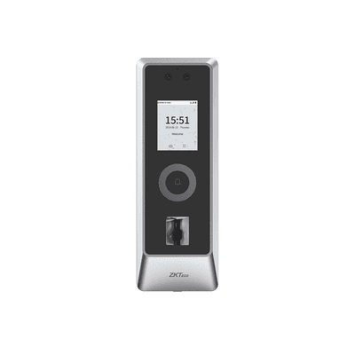 Lector Autonomo de Reconocimiento Facial y Huella Digital para Exterior