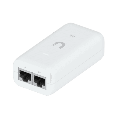 Inyector / Adaptador POE UniFi U-POE (48 VDC, 0.32 A hasta 15W) puerto Gigabit, ideal para equipos UniFi, incluye cable AC