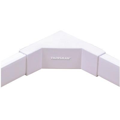 Esquinero interior blanco de PVC auto extinguible, para canaletas TMK1020, TMK1020SD, TMK1020CD (5120-02001)