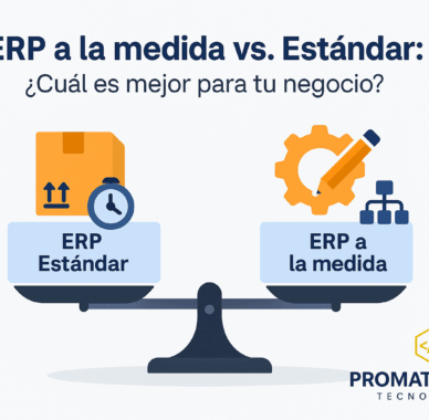 Sistema ERP a la medida Vs. Estándar: ¿Cuál elegir para tu empresa?
